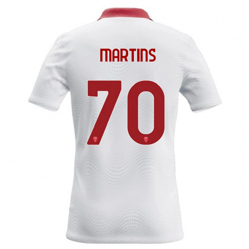 Danxen Barn Kevin Martins #70 Vit Röd Bortatröja Matchtröjor 2026/27 Tröjor T-Tröja