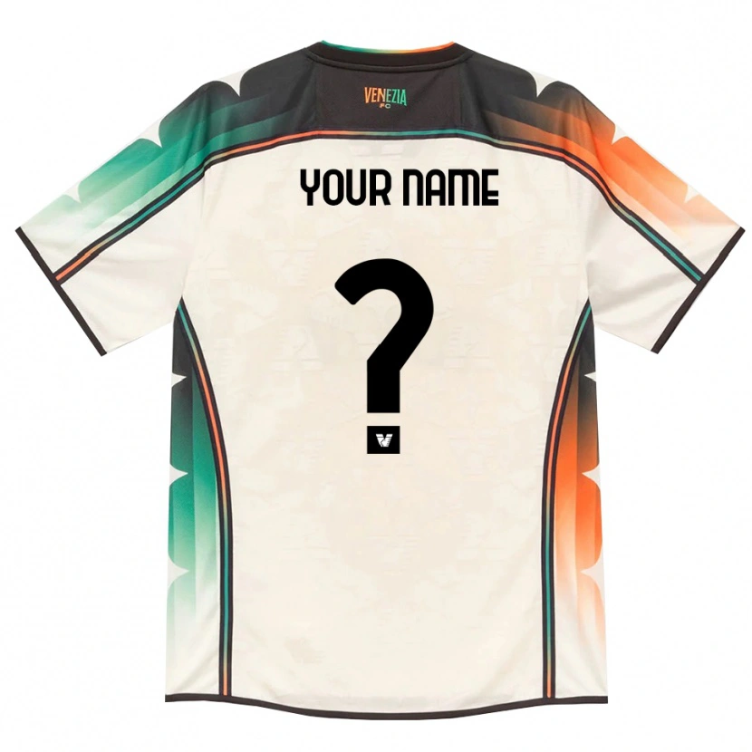 Danxen Barn Ditt Namn #0 Oldlace Orange Grön Bortatröja Matchtröjor 2026/27 Tröjor T-Tröja