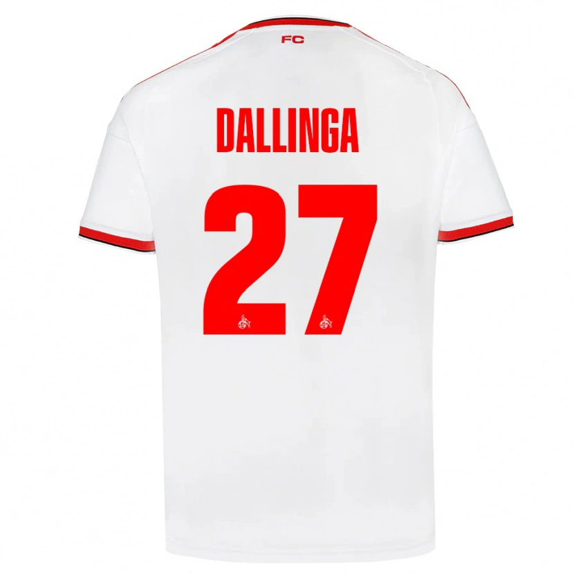 Danxen Män Thijs Dallinga #27 Vit Röd Svart Hemmatröja Matchtröjor 2026/27 Tröjor T-Tröja
