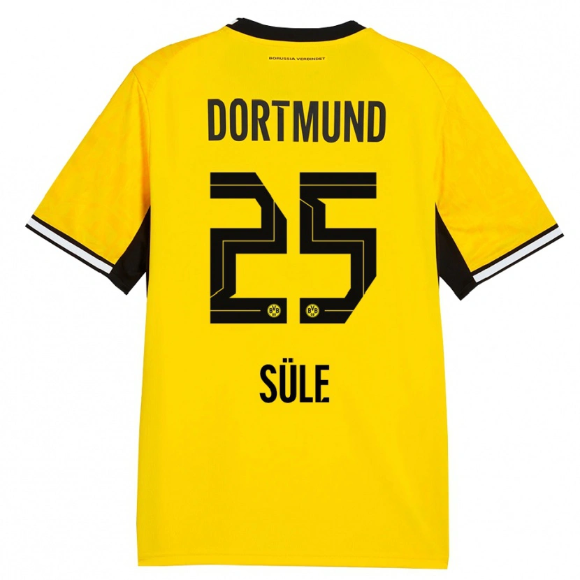 Danxen Män Niklas Süle #25 Gul Svart Vit Hemmatröja Matchtröjor 2026/27 Tröjor T-Tröja
