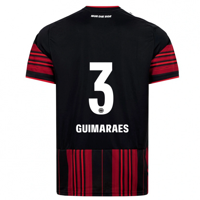 Danxen Män Pedro Guimaraes #3 Svart Röd Vit Hemmatröja Matchtröjor 2026/27 Tröjor T-Tröja