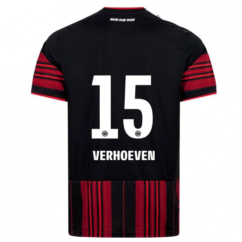 Danxen Män Raphael Verhoeven #15 Svart Röd Vit Hemmatröja Matchtröjor 2026/27 Tröjor T-Tröja