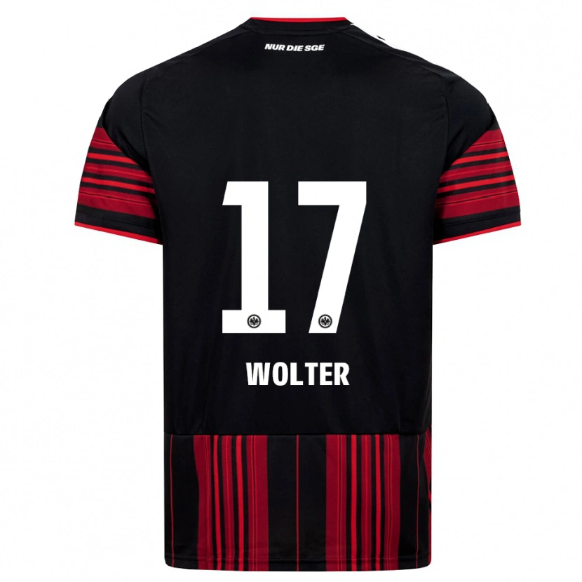 Danxen Män Pia-Sophie Wolter #17 Svart Röd Vit Hemmatröja Matchtröjor 2026/27 Tröjor T-Tröja