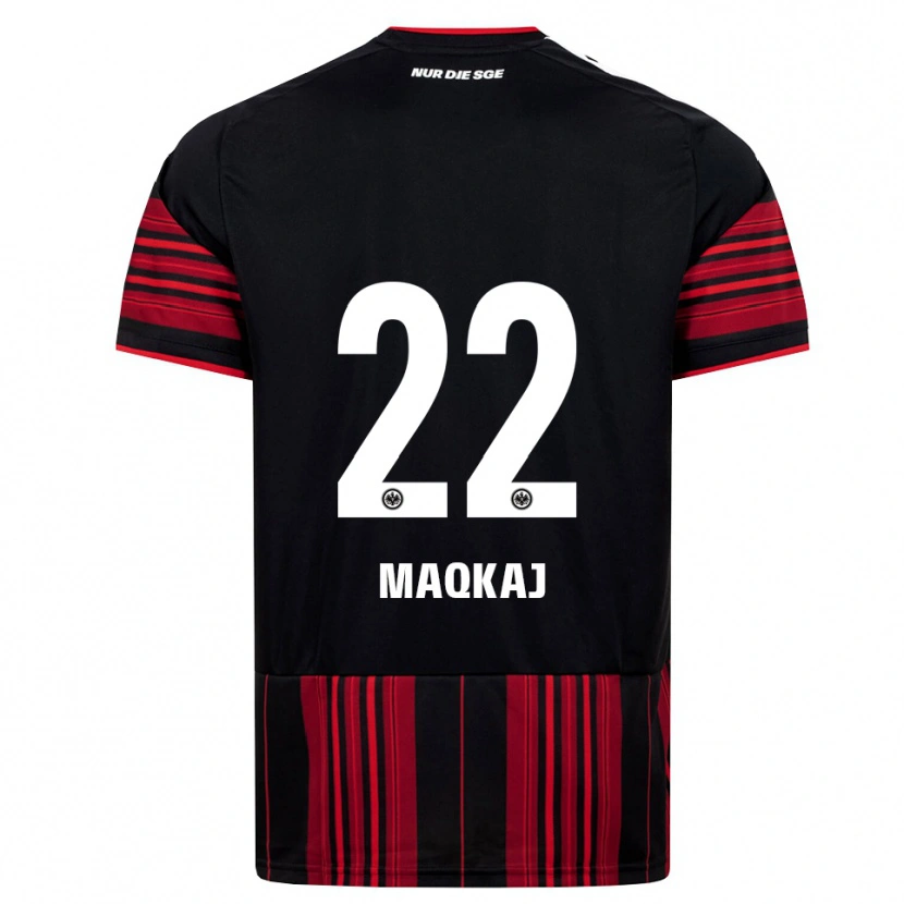 Danxen Män Dritan Maqkaj #22 Svart Röd Vit Hemmatröja Matchtröjor 2026/27 Tröjor T-Tröja