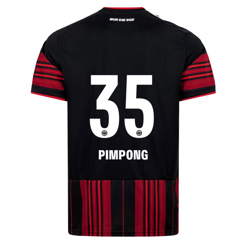 Danxen Män Malik Pimpong #35 Svart Röd Vit Hemmatröja Matchtröjor 2026/27 Tröjor T-Tröja