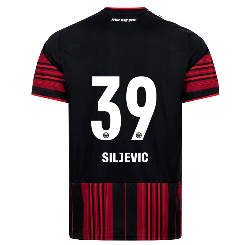 Danxen Män Amil Siljevic #39 Svart Röd Vit Hemmatröja Matchtröjor 2026/27 Tröjor T-Tröja