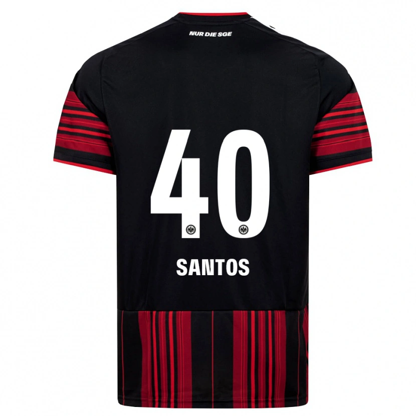 Danxen Män Kauã Santos #40 Svart Röd Vit Hemmatröja Matchtröjor 2026/27 Tröjor T-Tröja