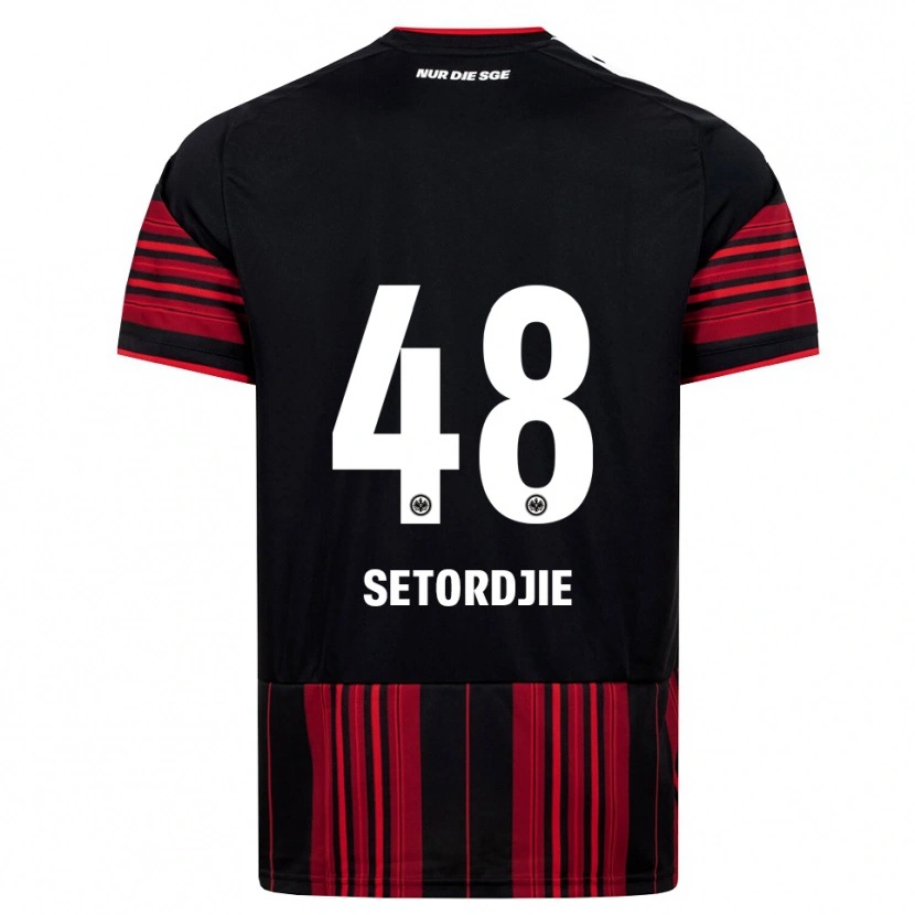 Danxen Män Lawrence Setordjie #48 Svart Röd Vit Hemmatröja Matchtröjor 2026/27 Tröjor T-Tröja