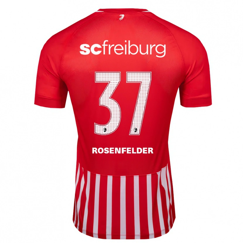 Danxen Män Max Rosenfelder #37 Röd Vit Svart Hemmatröja Matchtröjor 2026/27 Tröjor T-Tröja