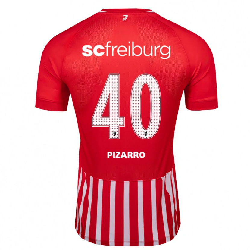 Danxen Män Théodore Pizarro #40 Röd Vit Svart Hemmatröja Matchtröjor 2026/27 Tröjor T-Tröja