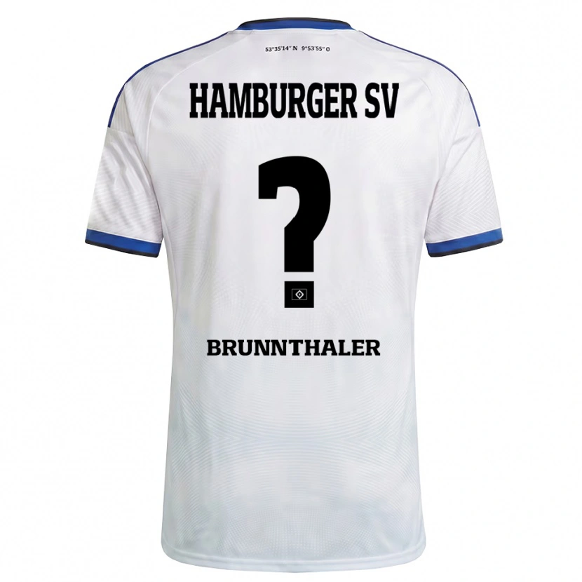 Danxen Män Melanie Brunnthaler #0 Vit Svart Blå Hemmatröja Matchtröjor 2026/27 Tröjor T-Tröja