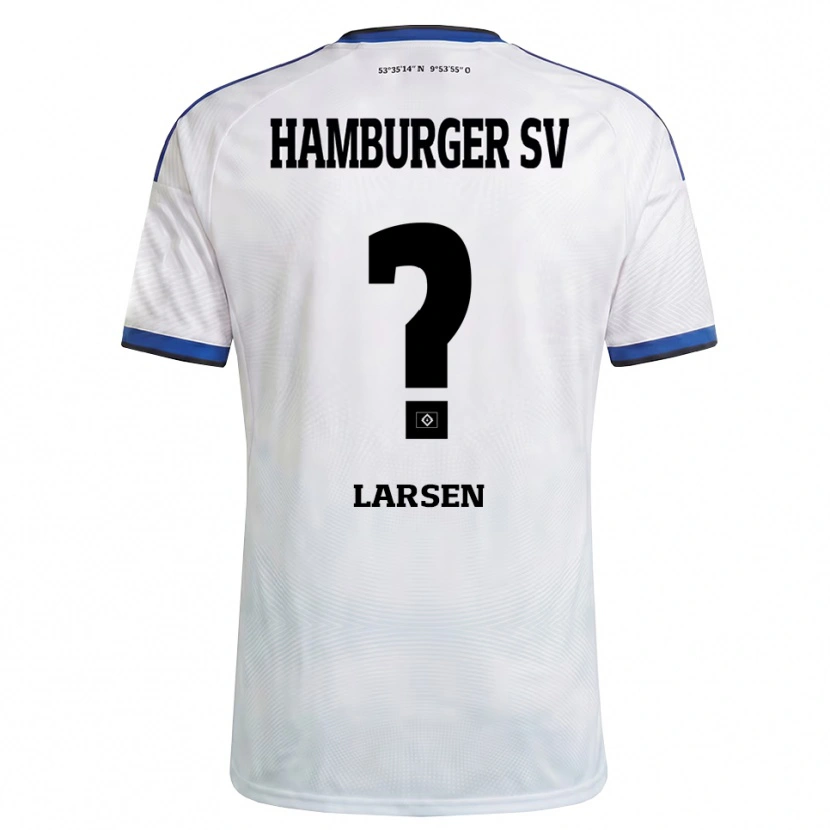 Danxen Män Yannik Larsen #0 Vit Svart Blå Hemmatröja Matchtröjor 2026/27 Tröjor T-Tröja