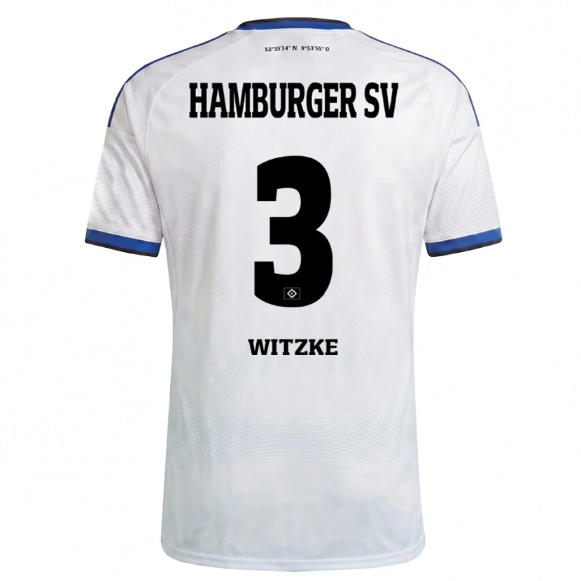 Danxen Män Oliver Witzke #3 Vit Svart Blå Hemmatröja Matchtröjor 2026/27 Tröjor T-Tröja