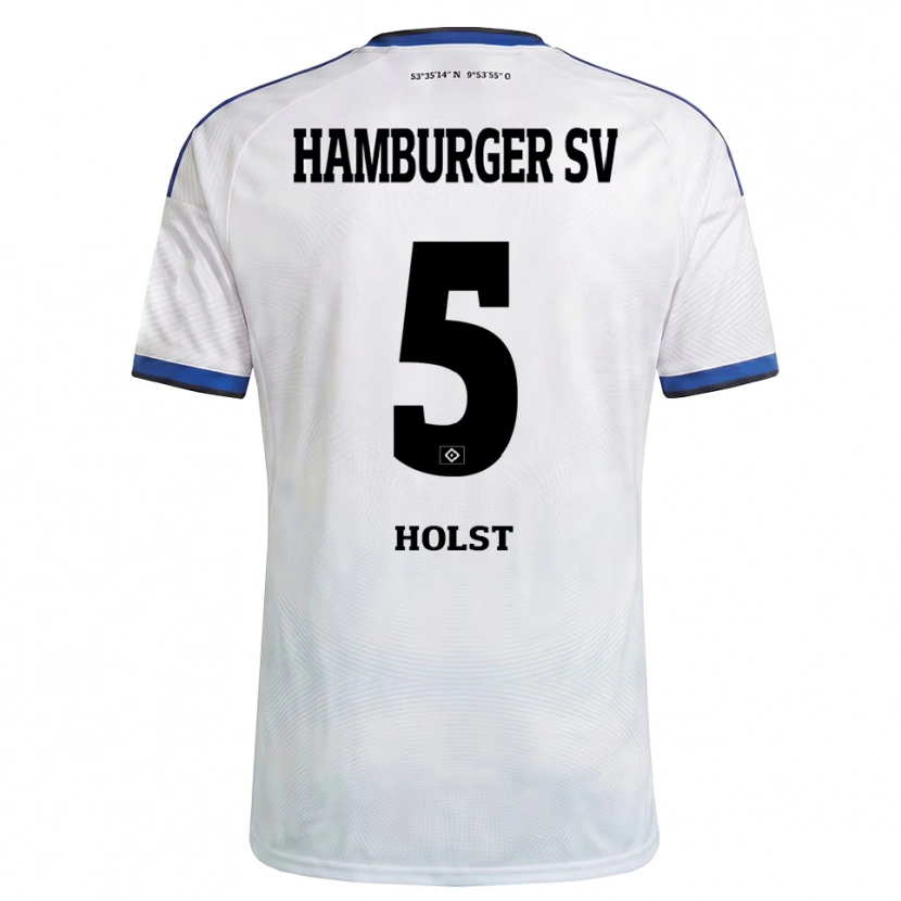 Danxen Män Evelyn Holst #5 Vit Svart Blå Hemmatröja Matchtröjor 2026/27 Tröjor T-Tröja