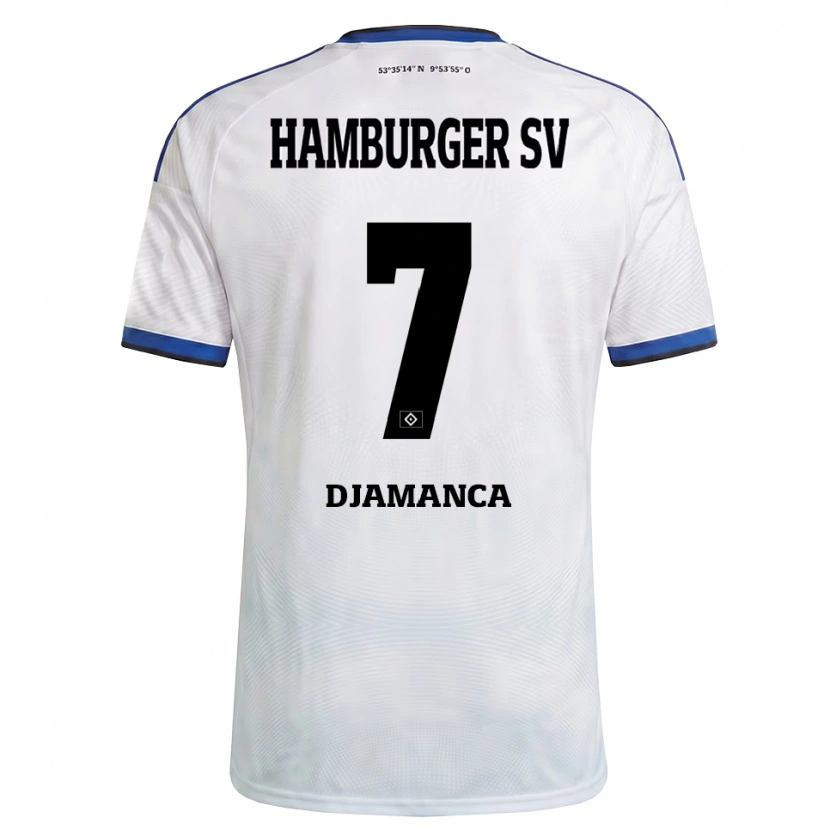 Danxen Män Ismaila Djamanca #7 Vit Svart Blå Hemmatröja Matchtröjor 2026/27 Tröjor T-Tröja