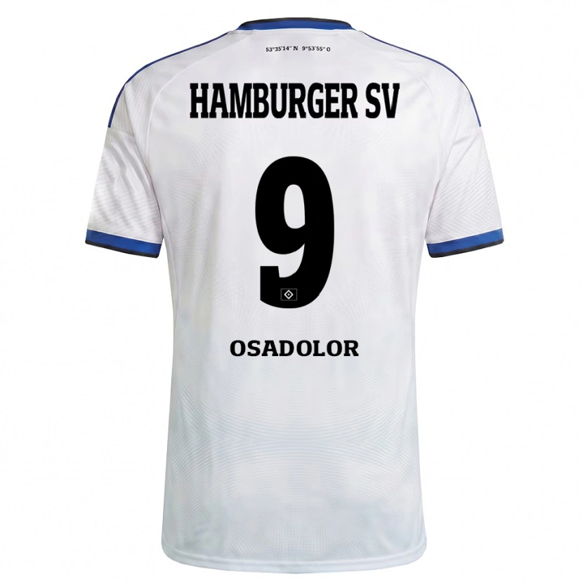 Danxen Män Shadrack Osadolor #9 Vit Svart Blå Hemmatröja Matchtröjor 2026/27 Tröjor T-Tröja