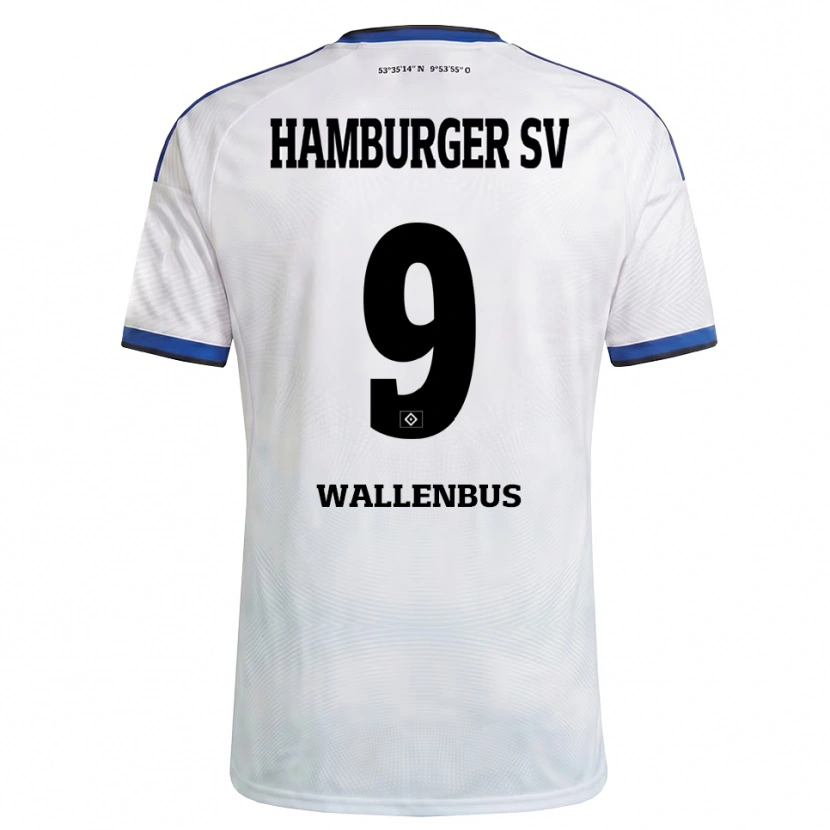 Danxen Män Noah Wallenßus #9 Vit Svart Blå Hemmatröja Matchtröjor 2026/27 Tröjor T-Tröja