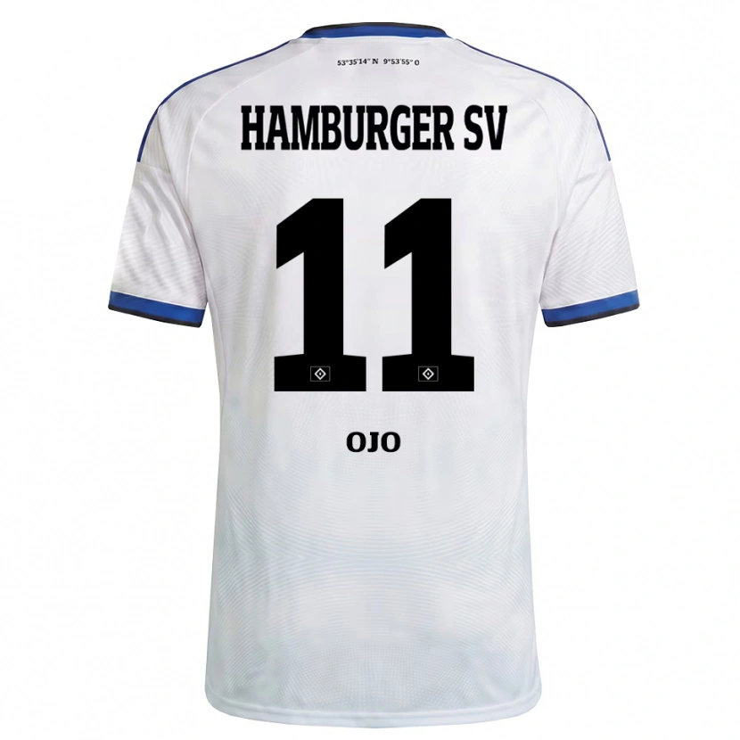 Danxen Män Kelvin Ojo #11 Vit Svart Blå Hemmatröja Matchtröjor 2026/27 Tröjor T-Tröja