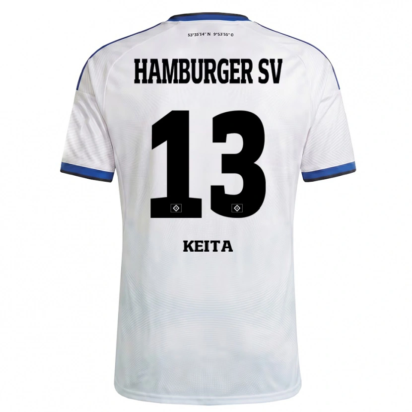 Danxen Män Mory Keita #13 Vit Svart Blå Hemmatröja Matchtröjor 2026/27 Tröjor T-Tröja