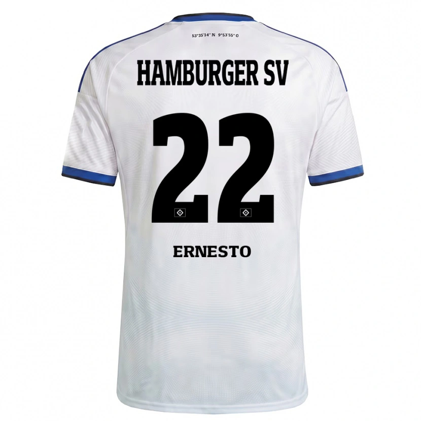 Danxen Män Jorge Ernesto #22 Vit Svart Blå Hemmatröja Matchtröjor 2026/27 Tröjor T-Tröja