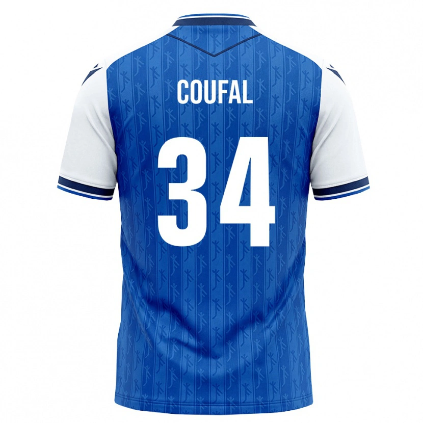 Danxen Män Vladimír Coufal #34 Kunglig Blå Vit Hemmatröja Matchtröjor 2026/27 Tröjor T-Tröja