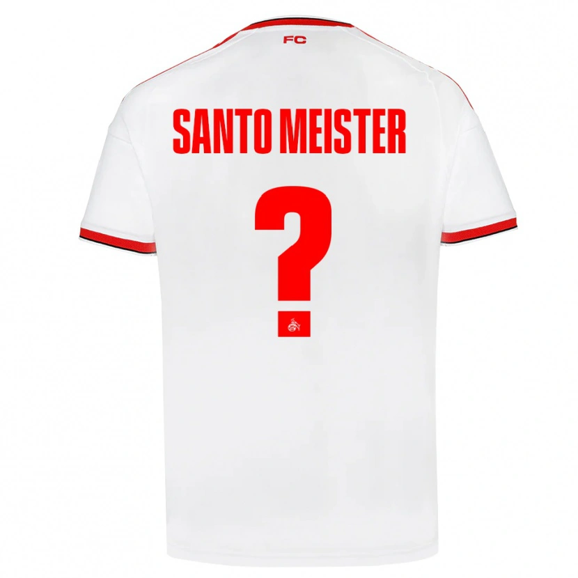 Danxen Män Julius Santo Meister #0 Vit Röd Svart Hemmatröja Matchtröjor 2026/27 Tröjor T-Tröja