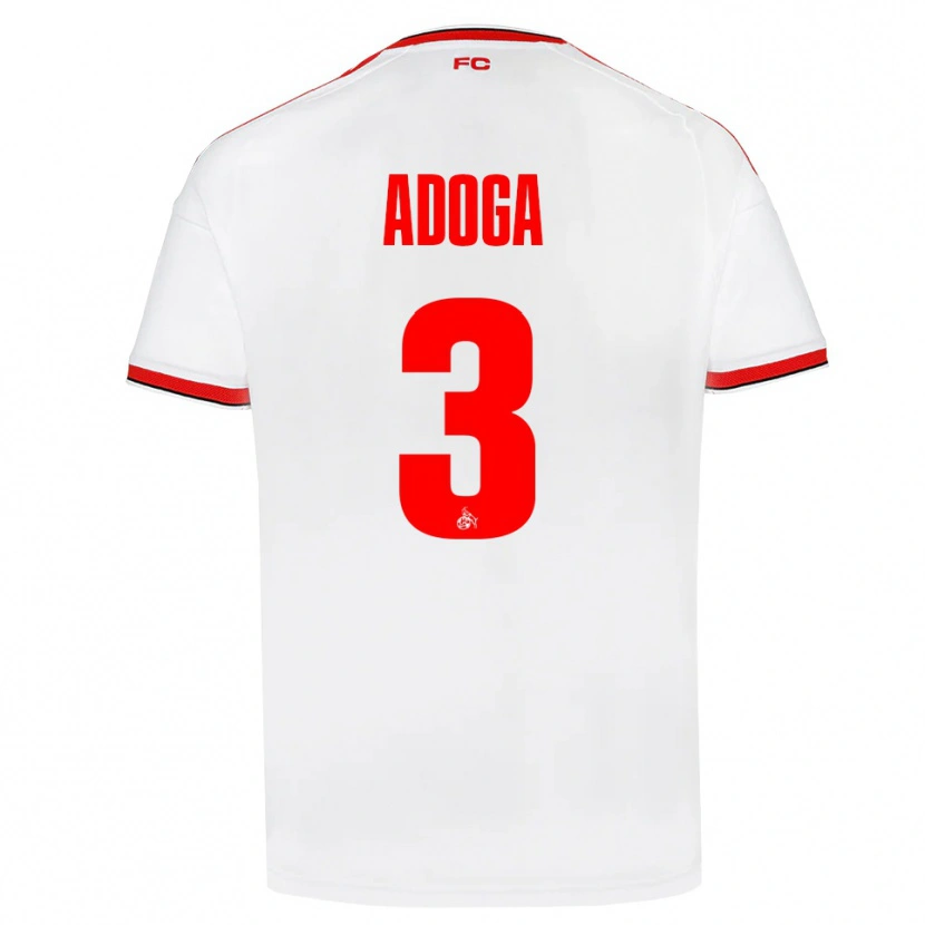 Danxen Män Brian Adoga #3 Vit Röd Svart Hemmatröja Matchtröjor 2026/27 Tröjor T-Tröja