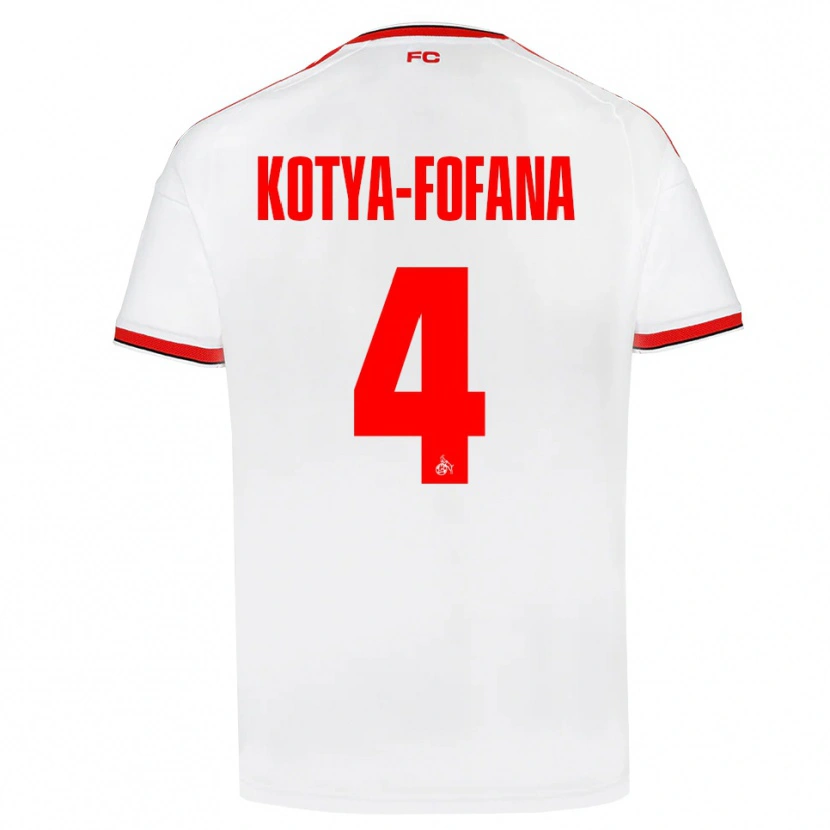 Danxen Män Assad Kotya-Fofana #4 Vit Röd Svart Hemmatröja Matchtröjor 2026/27 Tröjor T-Tröja