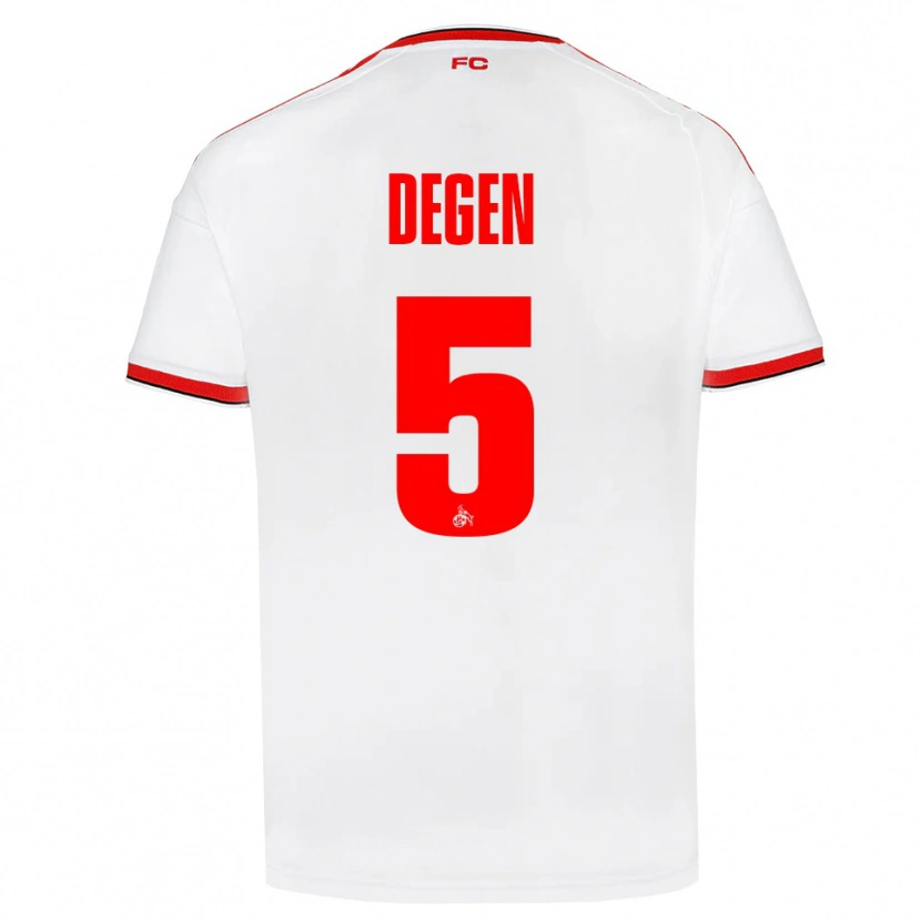 Danxen Män Celina Degen #5 Vit Röd Svart Hemmatröja Matchtröjor 2026/27 Tröjor T-Tröja