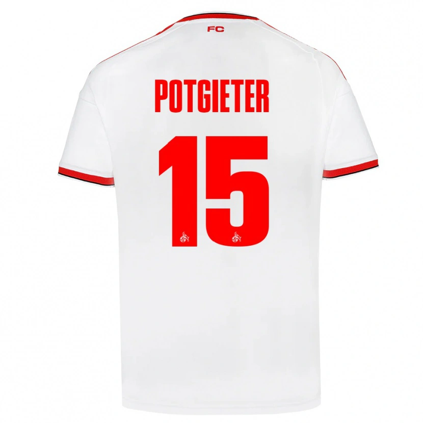 Danxen Män Jaylen Potgieter #15 Vit Röd Svart Hemmatröja Matchtröjor 2026/27 Tröjor T-Tröja
