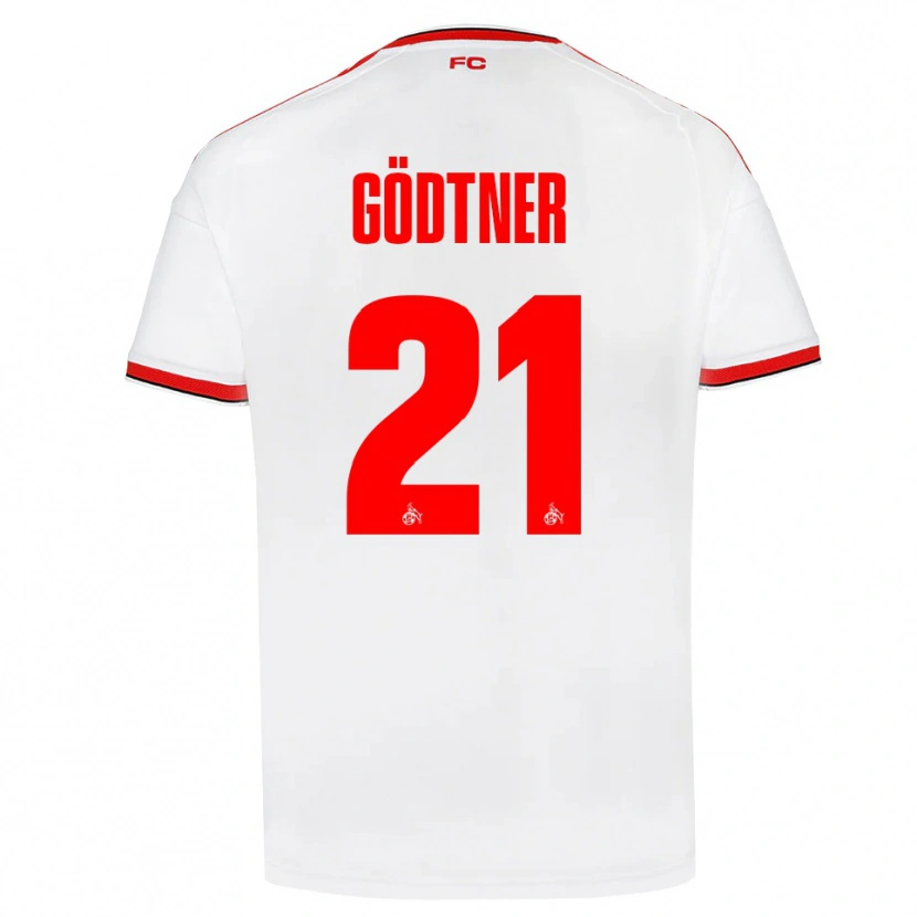 Danxen Män Matteo Gödtner #21 Vit Röd Svart Hemmatröja Matchtröjor 2026/27 Tröjor T-Tröja