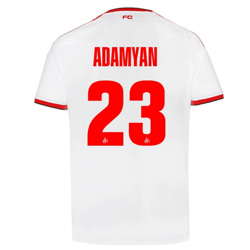 Danxen Män Sargis Adamyan #23 Vit Röd Svart Hemmatröja Matchtröjor 2026/27 Tröjor T-Tröja