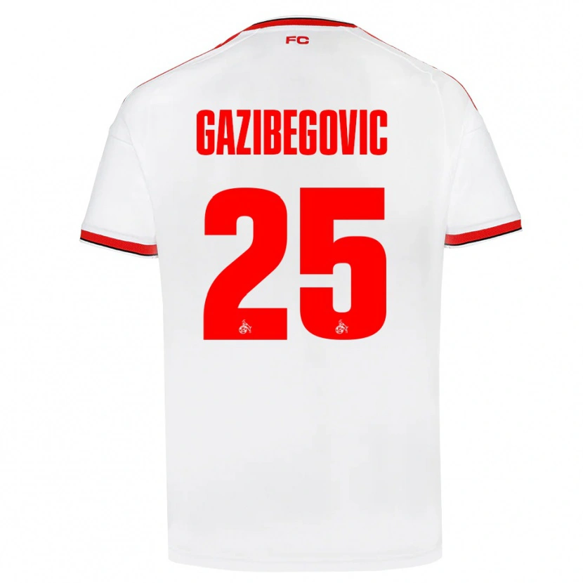 Danxen Män Jusuf Gazibegovic #25 Vit Röd Svart Hemmatröja Matchtröjor 2026/27 Tröjor T-Tröja