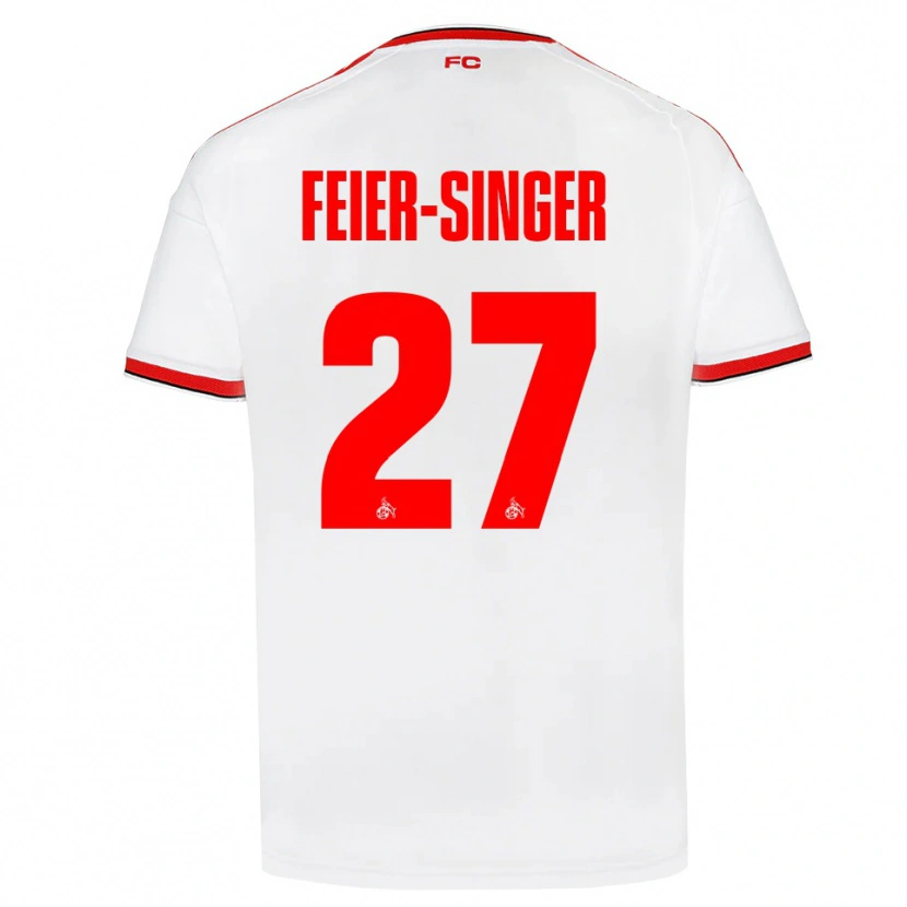 Danxen Män Laura Feier-Singer #27 Vit Röd Svart Hemmatröja Matchtröjor 2026/27 Tröjor T-Tröja