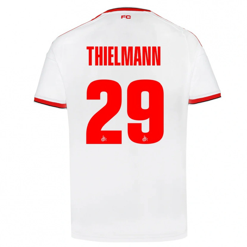 Danxen Män Jan Thielmann #29 Vit Röd Svart Hemmatröja Matchtröjor 2026/27 Tröjor T-Tröja