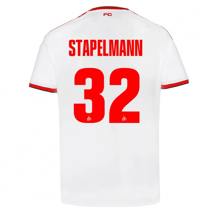 Danxen Män Luis Stapelmann #32 Vit Röd Svart Hemmatröja Matchtröjor 2026/27 Tröjor T-Tröja
