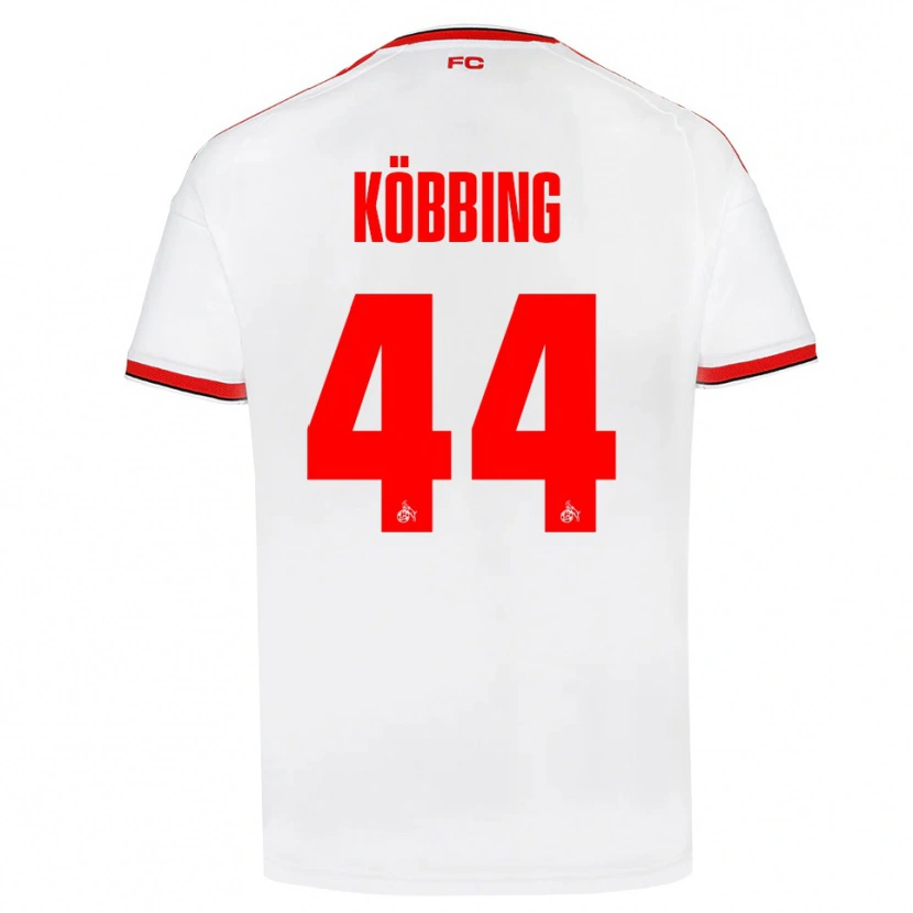 Danxen Män Matthias Köbbing #44 Vit Röd Svart Hemmatröja Matchtröjor 2026/27 Tröjor T-Tröja
