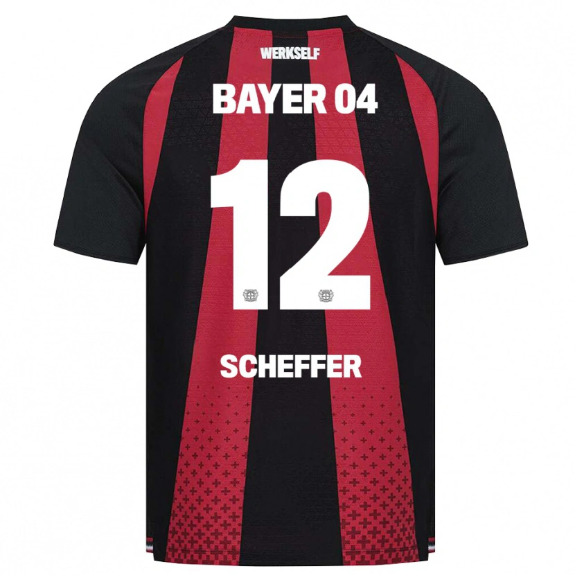 Danxen Män Dani Scheffer #12 Svart Vit Röd Hemmatröja Matchtröjor 2026/27 Tröjor T-Tröja
