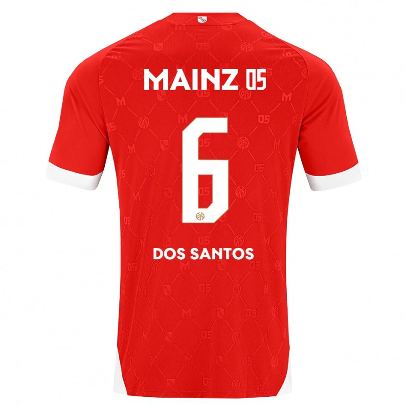 Danxen Män Alexandre Tavares Dos Santos #6 Röd Vit Hemmatröja Matchtröjor 2026/27 Tröjor T-Tröja