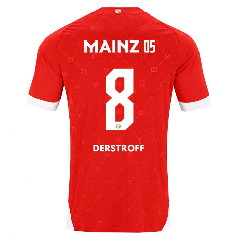 Danxen Män Julian Derstroff #8 Röd Vit Hemmatröja Matchtröjor 2026/27 Tröjor T-Tröja