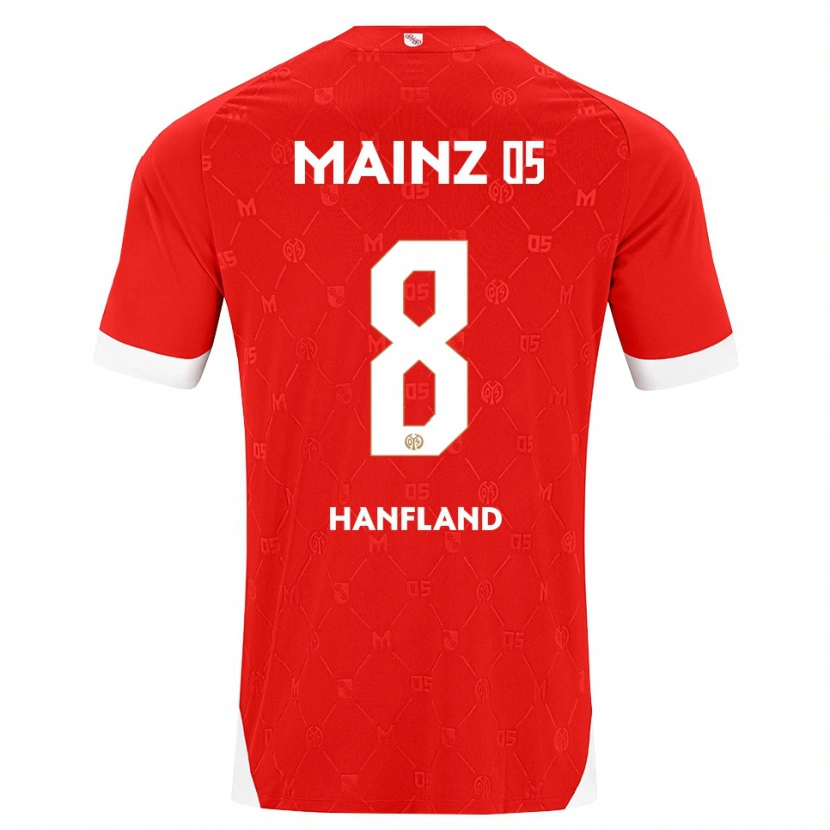 Danxen Män Paul Hanfland #8 Röd Vit Hemmatröja Matchtröjor 2026/27 Tröjor T-Tröja