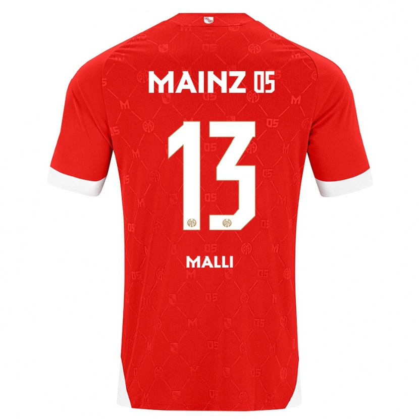 Danxen Män Yunus Mallı #13 Röd Vit Hemmatröja Matchtröjor 2026/27 Tröjor T-Tröja