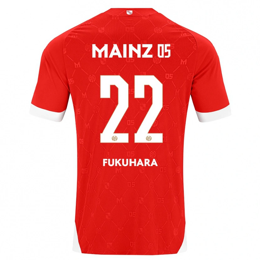Danxen Män Yuuka Fukuhara #22 Röd Vit Hemmatröja Matchtröjor 2026/27 Tröjor T-Tröja