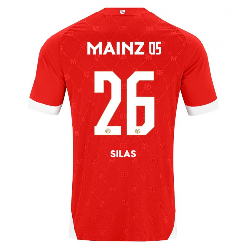 Danxen Män Silas Katompa Mvumpa #26 Röd Vit Hemmatröja Matchtröjor 2026/27 Tröjor T-Tröja