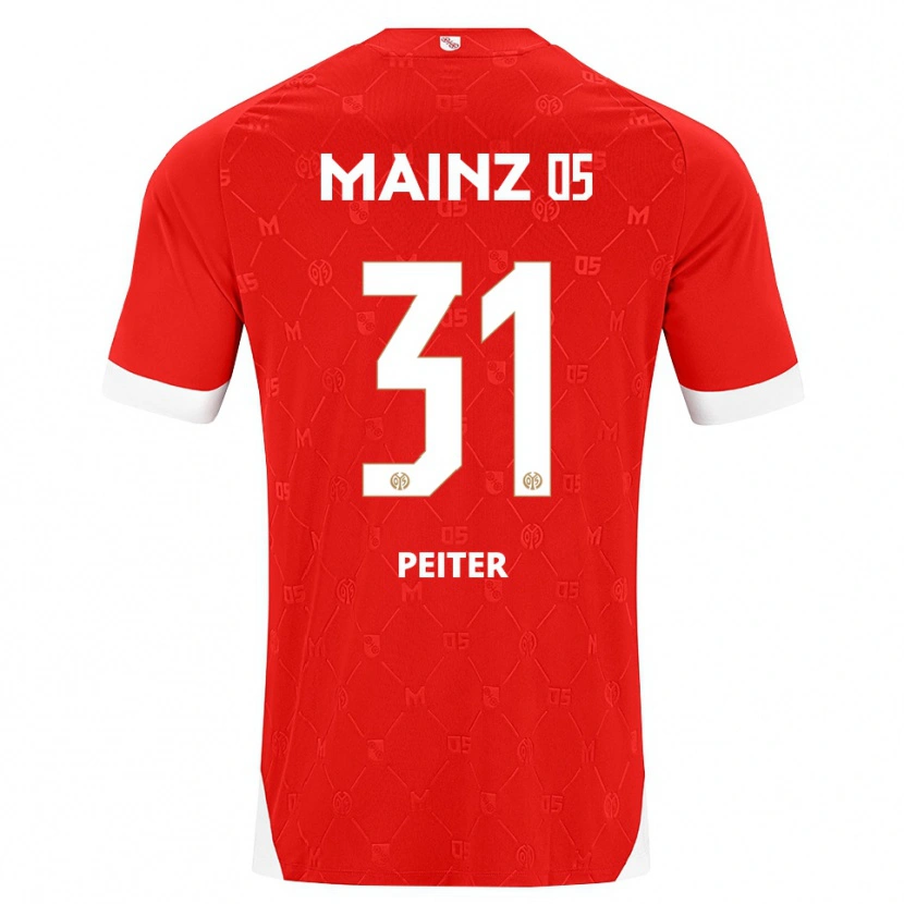 Danxen Män Chiara Peiter #31 Röd Vit Hemmatröja Matchtröjor 2026/27 Tröjor T-Tröja