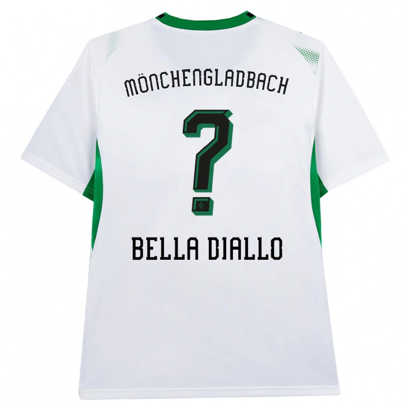 Danxen Män Oumar Bella Diallo #0 Vit Svart Grön Hemmatröja Matchtröjor 2026/27 Tröjor T-Tröja
