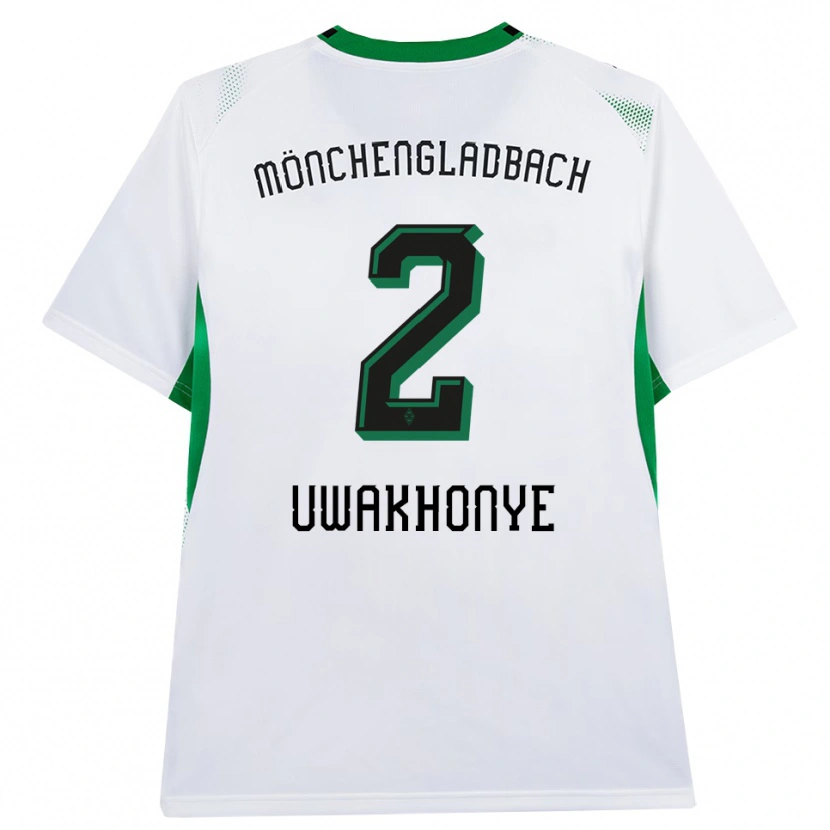 Danxen Män Joel Uwakhonye #2 Vit Svart Grön Hemmatröja Matchtröjor 2026/27 Tröjor T-Tröja