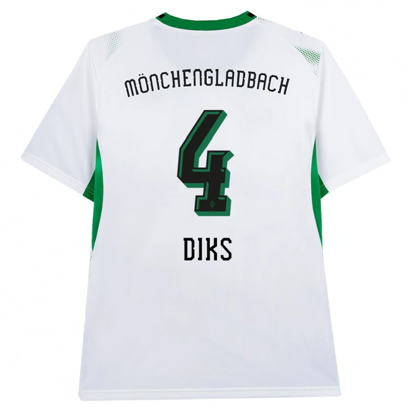 Danxen Män Kevin Diks #4 Vit Svart Grön Hemmatröja Matchtröjor 2026/27 Tröjor T-Tröja