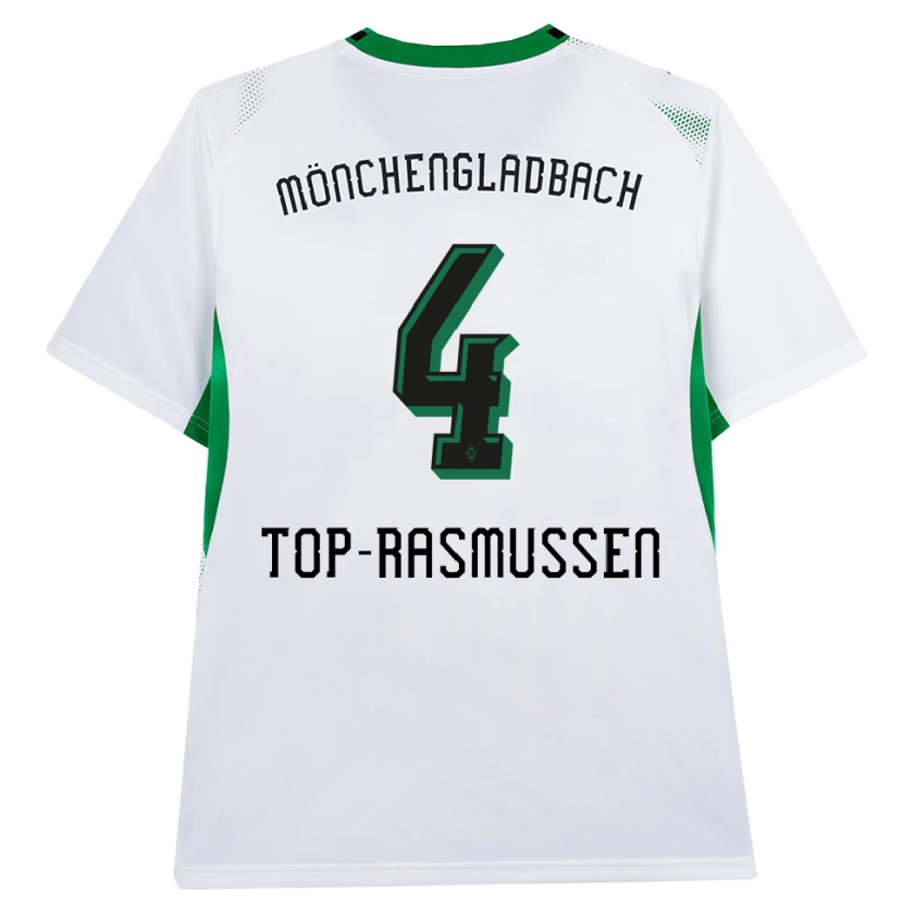 Danxen Män Tristan Top-Rasmussen #4 Vit Svart Grön Hemmatröja Matchtröjor 2026/27 Tröjor T-Tröja