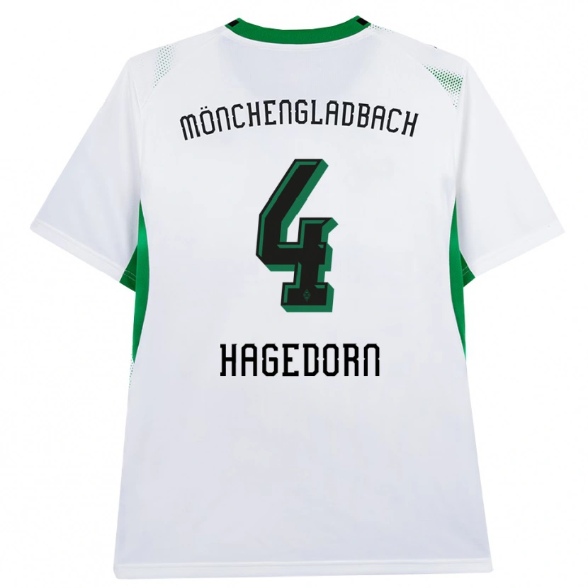 Danxen Män Niels Hagedorn #4 Vit Svart Grön Hemmatröja Matchtröjor 2026/27 Tröjor T-Tröja